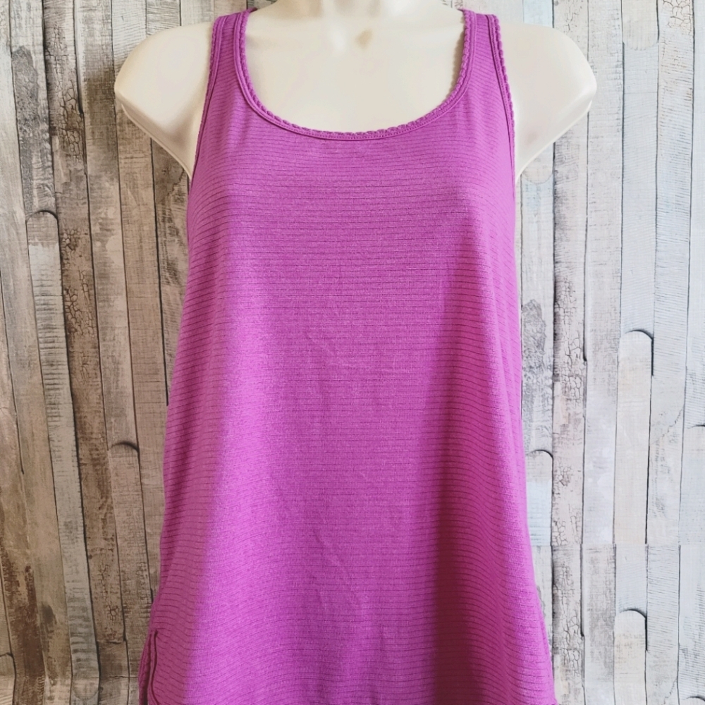 Lululemon purple striped workout tank